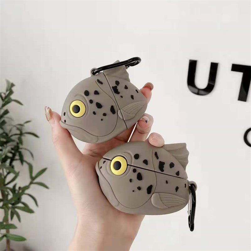 Creative Salmon Head Bluetooth Headset Protective Case